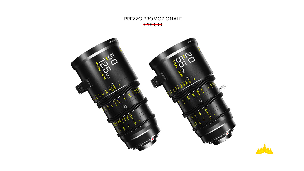Kit DZO Pictor 20-55mm e 50-125mm T2.8 Black a noleggio Milano, DZO Pictor Kit T2.8 a noleggio milano, noleggio dzo milano